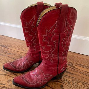 Corral Desert Red Leather Cowboy Boots – 7.5